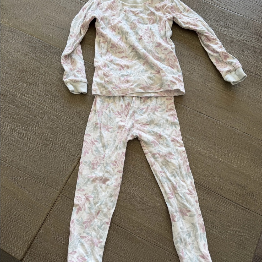 Burt's Bees Kids Pajama Set - Purple and Green 4T